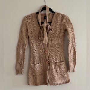 GAP Women's Beige Knit Cardigan